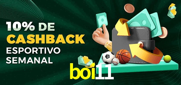 10% de bônus de cashback na boi11